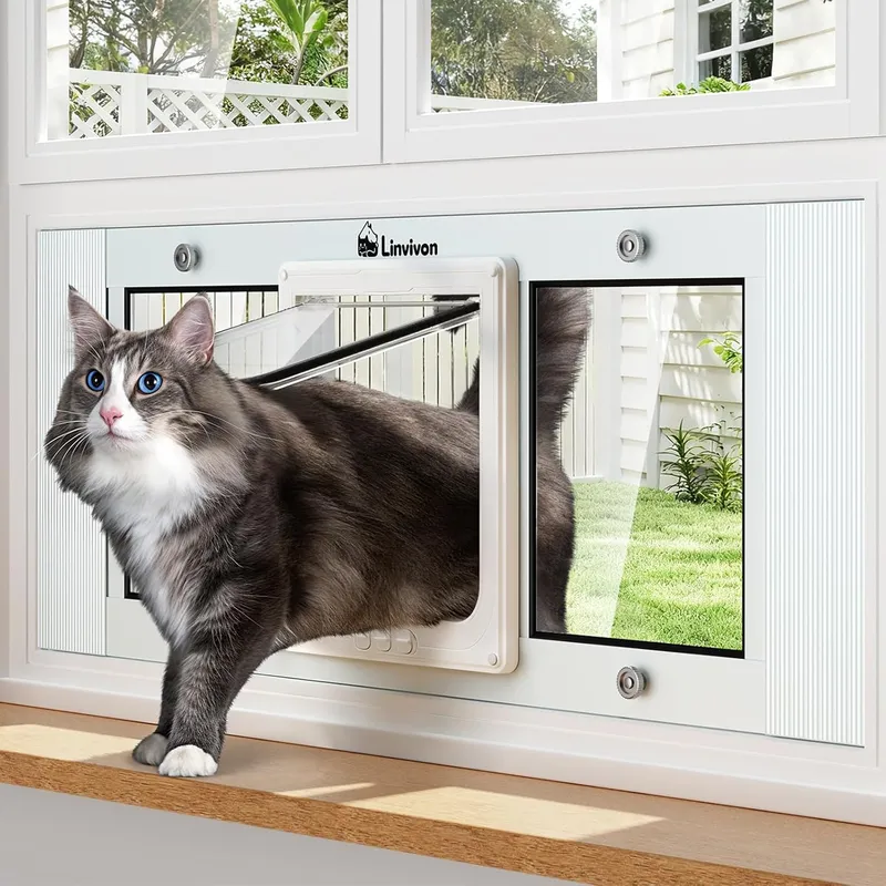Linvivon Cat Door for Window